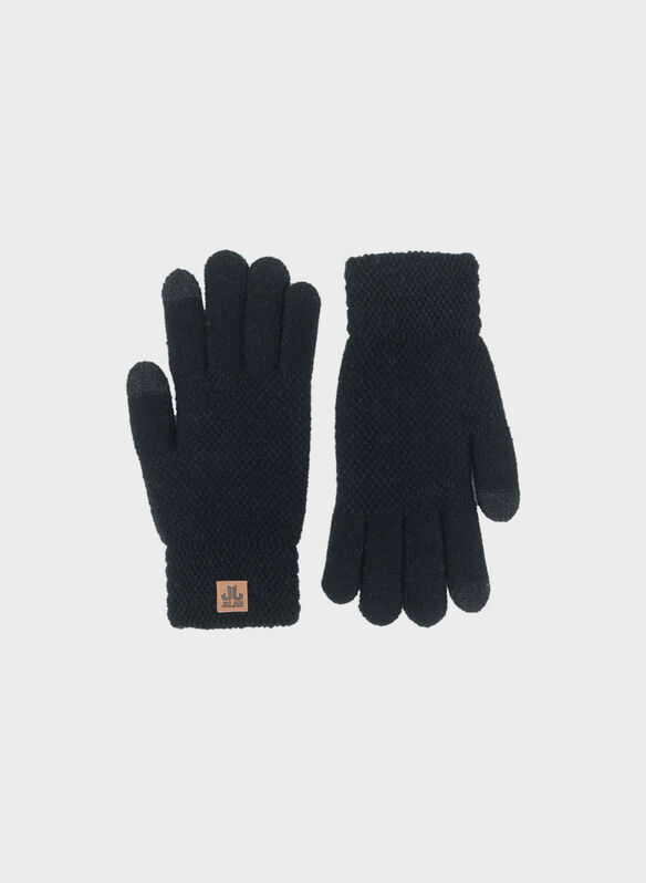 GUANTI PERTH TOUCH UNISEX, 001 BLK, medium
