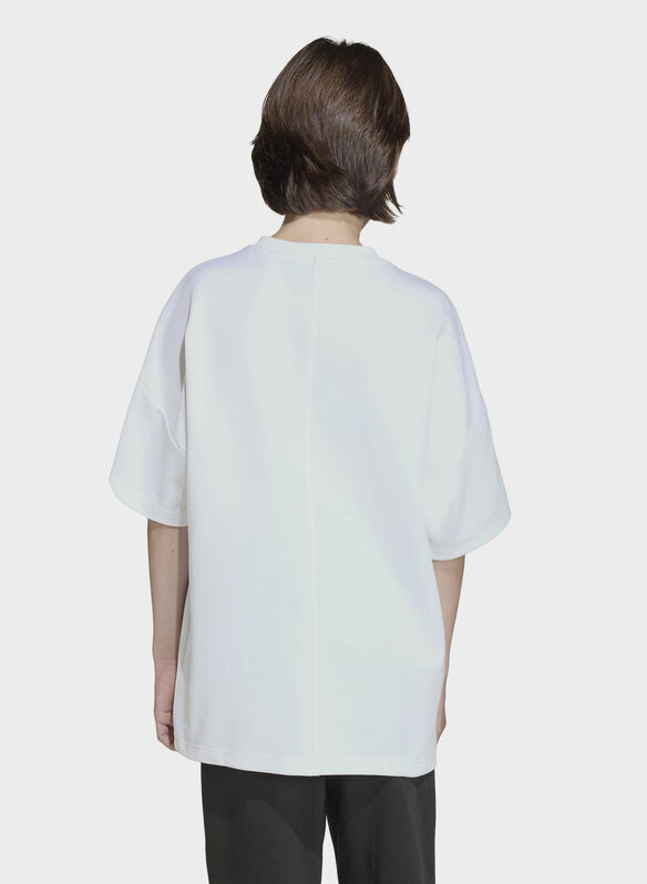 T-SHIRT MICRO LOGO OVERSIZE RAGAZZO, - WHT, medium