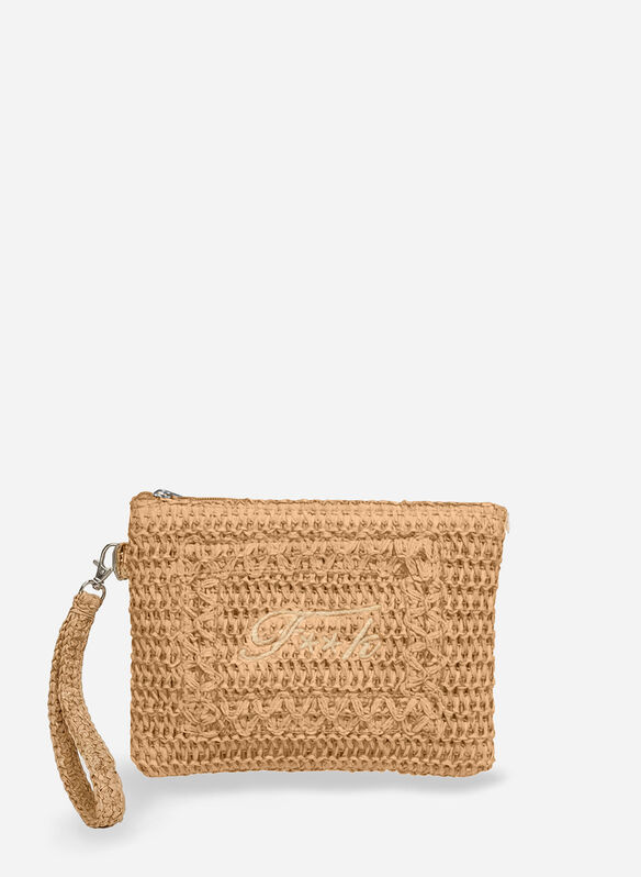 POCHETTE RAFIA, BG NATURAL, medium