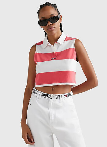 TOP CROP A RIGHE SENZA MANICHE, TJN FUXIAWHT, small