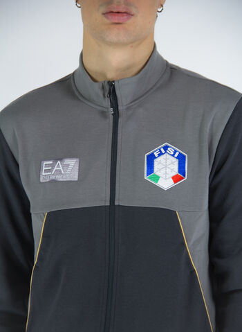 FELPA FULL ZIP FISI, 0960 DARK GREY, small