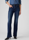 JEANS FLARE VITA ALTA SCURO, 0202 SCURO, thumb