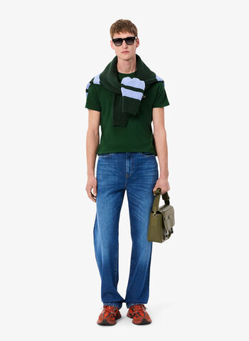 T-SHIRT IN COTONE PIMA, 132 GREEN, small