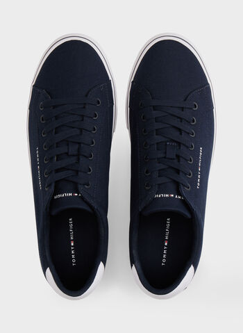SCARPA IN TELA CON LOGO IN RILIEVO, DW5 NVY, small