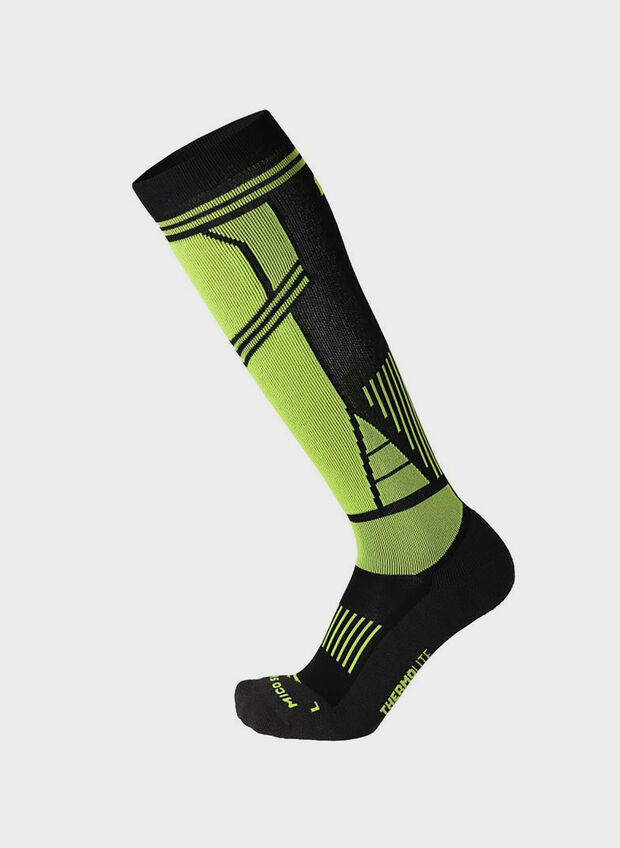 CALZA SKI MEDIUM WEIGHT M1, 160 BLKFLUO, large