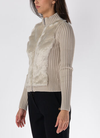 CARDIGAN FULL ZIP ECOPELLICCIA, , small