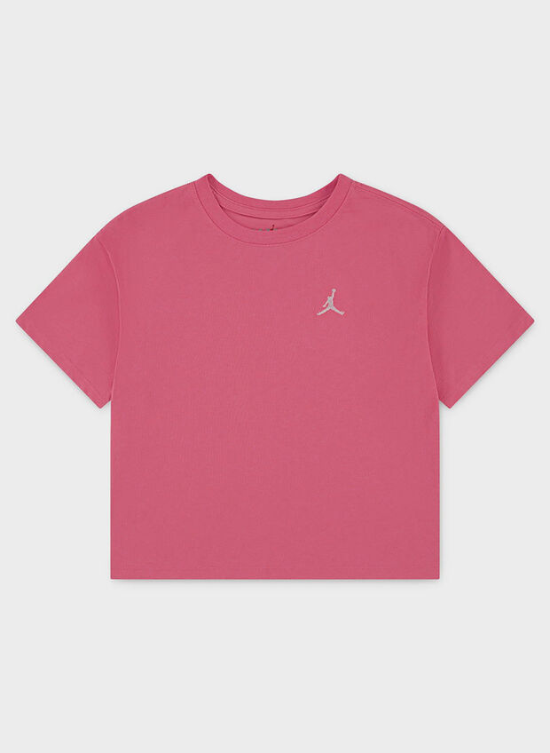 T-SHIRT ESS BROOKLYN JORDAN RAGAZZA, A96 FUXIA, large