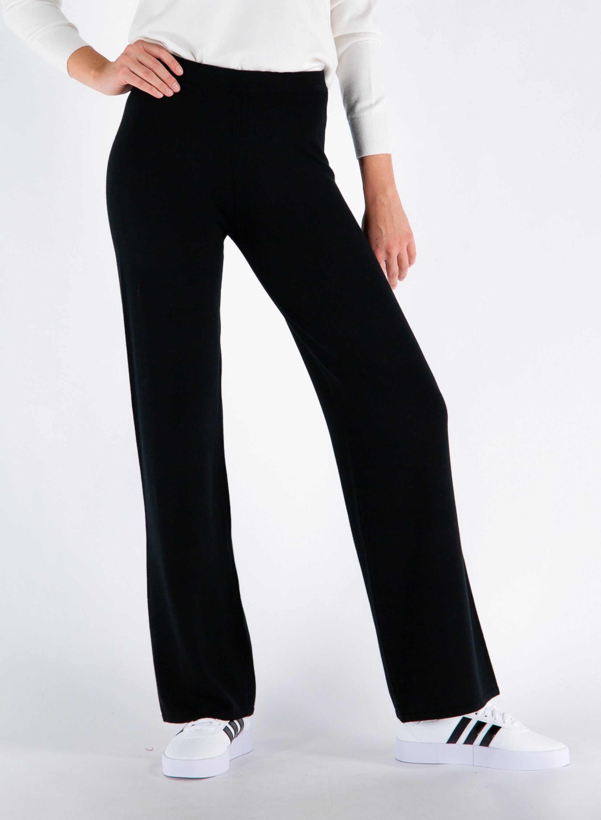 ANIS PANTAPALAZZO VISCOSA Nero Donna | Sport85
