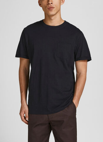 T-SHIRT TROPIC SOLID, BLK, small