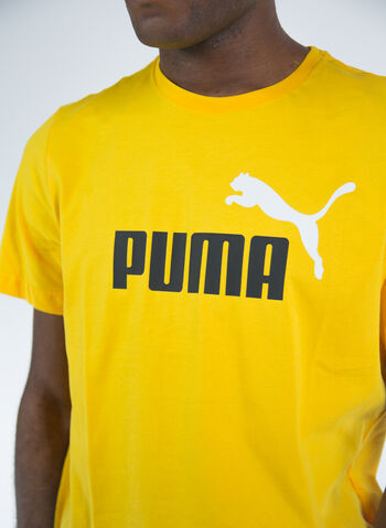 T-SHIRT CON LOGO BICOLORE ESSENTIALS, 55 OCRA, small