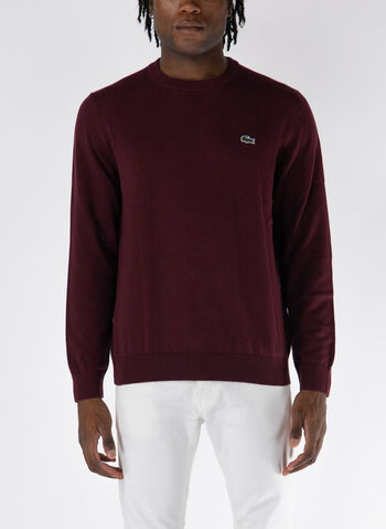 MAGLIONE GIROCOLLO CON LOGO, BZD BORDEAUX, small