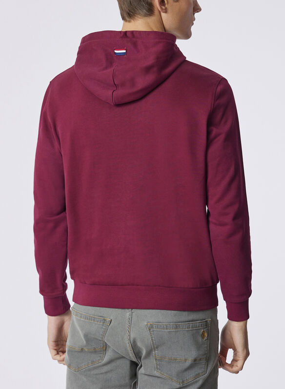 FELPA HOODIE, 159 BORDEAUX, medium