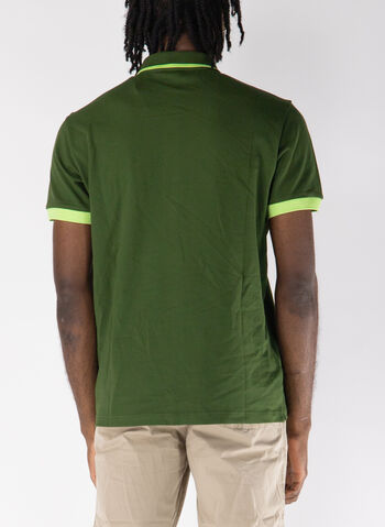 POLO A MANICA CORTA NRAY CON BORDINO IN PIQUET, , small