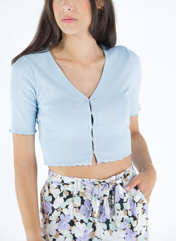 T-SHIRT CAROLINE CROP, CASHMERE BLUE, small