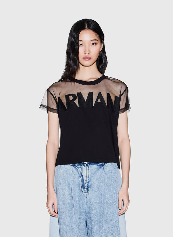 T-SHIRT IN COTONE, UC001 BLK, medium