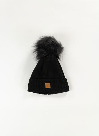 CAPPELLO CON PON PON, BLACK, small
