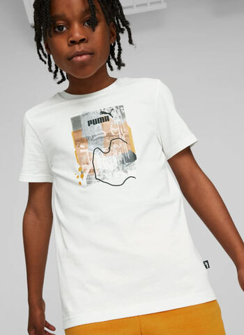 T-SHIRT ESS STREET GRAPHIC RAGAZZO, 02 WHT, small