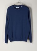 MAGLIONE GIROCOLLO BASIC ESSENTIAL, DENIM BLU, thumb