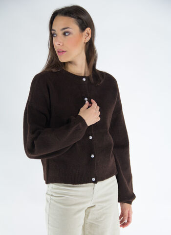 CARDIGAN ISABELLA, HOT FUDGE, small