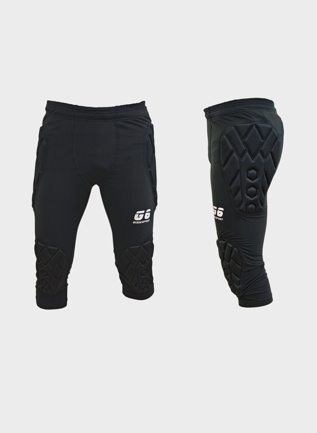 PANTALONE COMPRESSION FIT 3/4, BLK, large