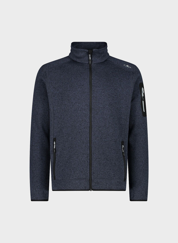 FELPA IN PILE IN KNIT-TECH M&Eacute;LANGE, ANTRACITE, large