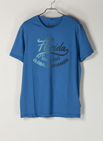 T-SHIRT STAMPA FLUO, 74001FEDERALBLU, small