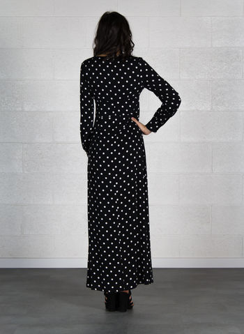 ABITO LUNGO SPACCHI FRONTALI, P90N BLKWHT, small