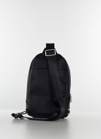 MARSUPIO MONOSPALLA CON LOGO, BLA BLK, small