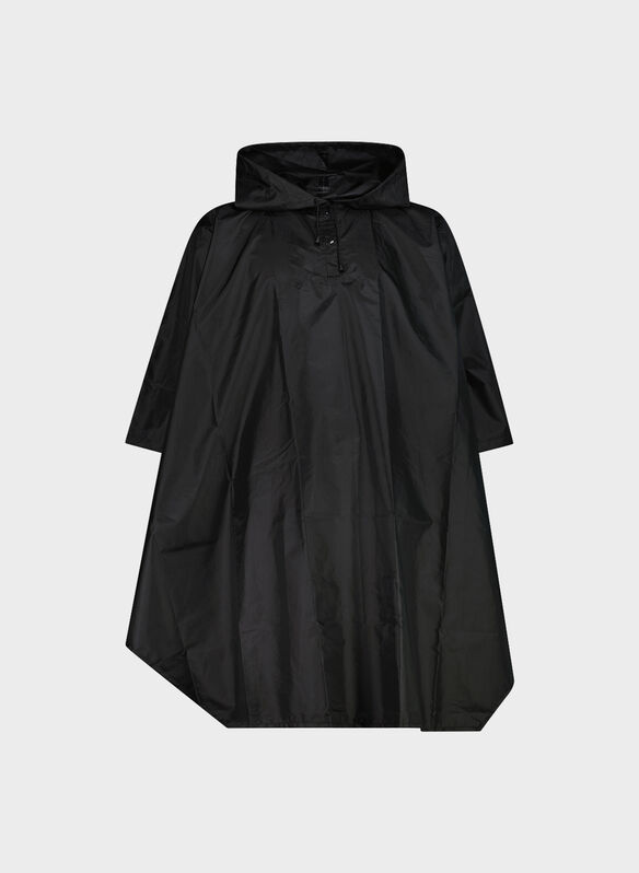 PONCHO ANTIPIOGGIA CON CAPPUCCIO UNISEX, U901 BLK, medium