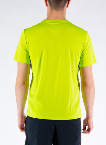 T-SHIRT TREKKING OUTDOOR DRY PLUS, LIME, small