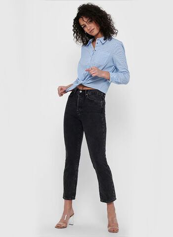 CAMICIA TIE DETAIL, CLOUD DANCER, small