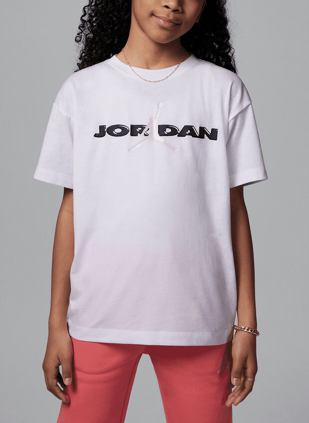 T-SHIRT UTILITY JORDAN RAGAZZA, 001 WHT, large