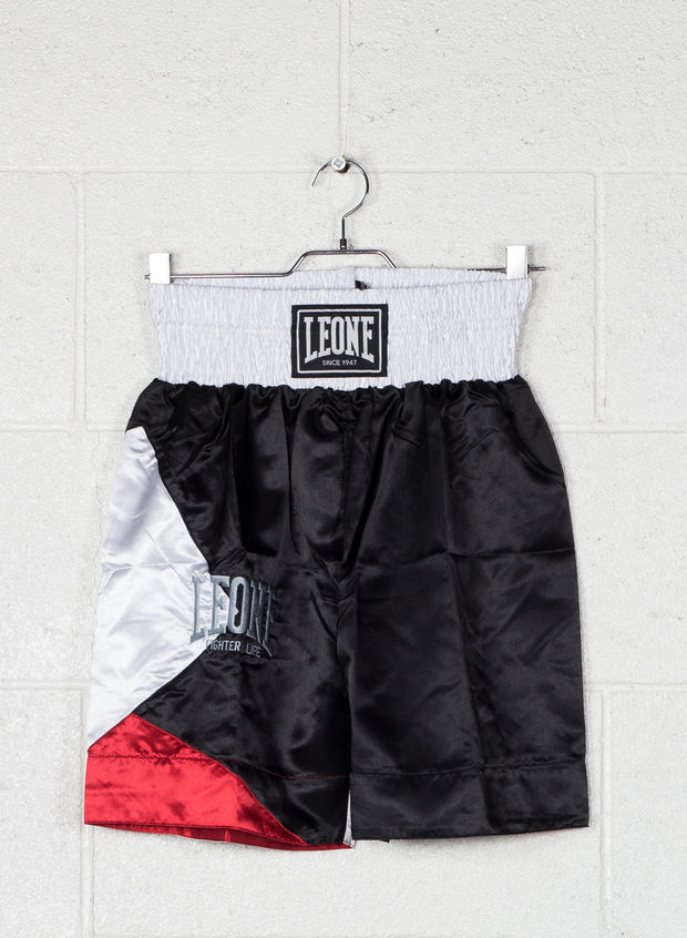 LEONE 1947 PANTALONCINO BOXE FIGHTER LIFE BLKWHTRED Donna | Sport85