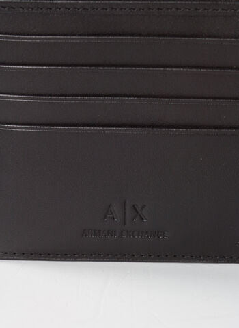 PORTAFOGLIO IN FINTA PELLE, 00020 BLK, small