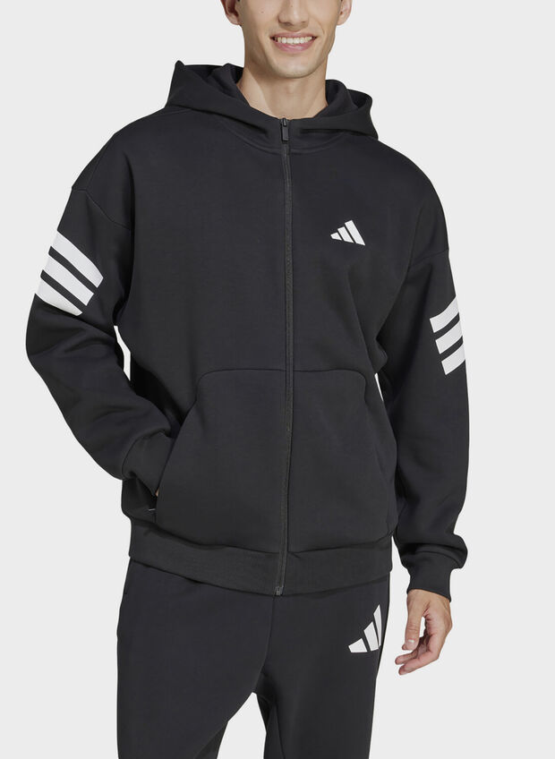 FELPA FULL ZIP FUTURE ICON, BLK, large