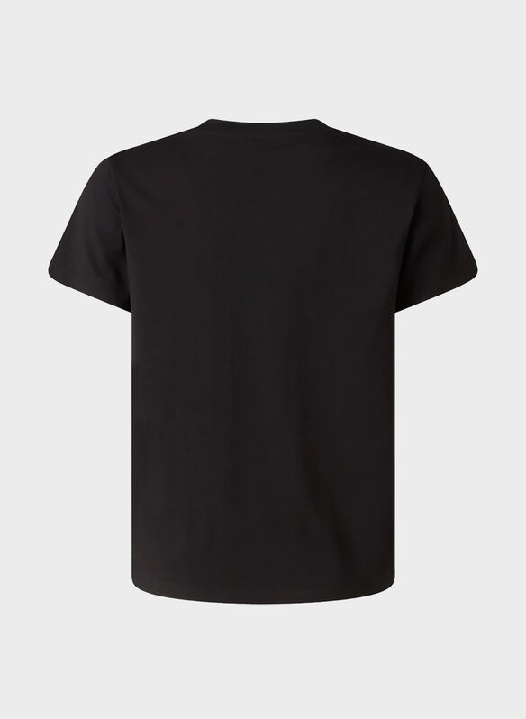 T-SHIRT LOGO LIQUID RAGAZZO, - BLK, medium