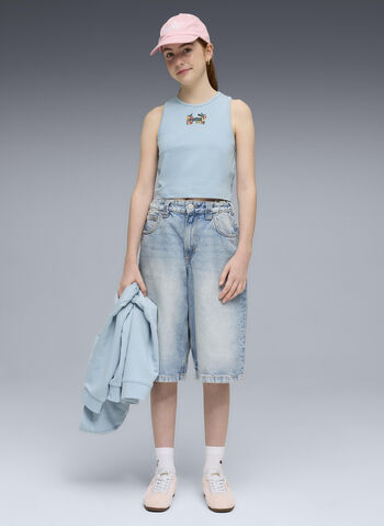 CANOTTA MID 90 CROP RAGAZZA, 47 SEAFOAM, small