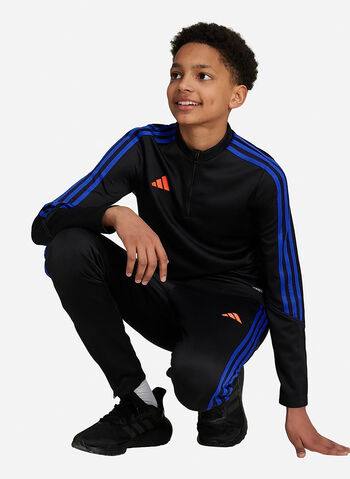 FELPA TIRO 23 MEZZA ZIP RAGAZZO, BLKBLUERED, small