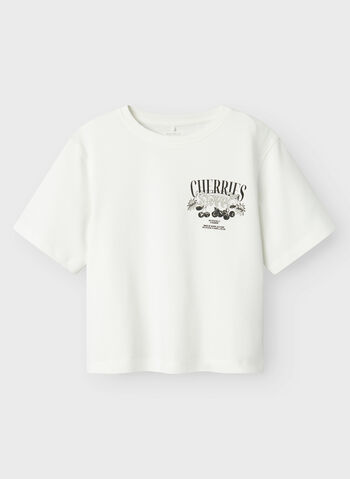 T-SHIRT BAPOL CON STAMPA RAGAZZA, CLOUD DANCER, small