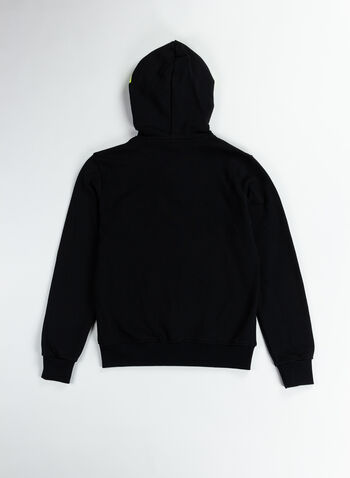 FELPA LOGO FLUO RAGAZZO, 11028BLKLIME, small