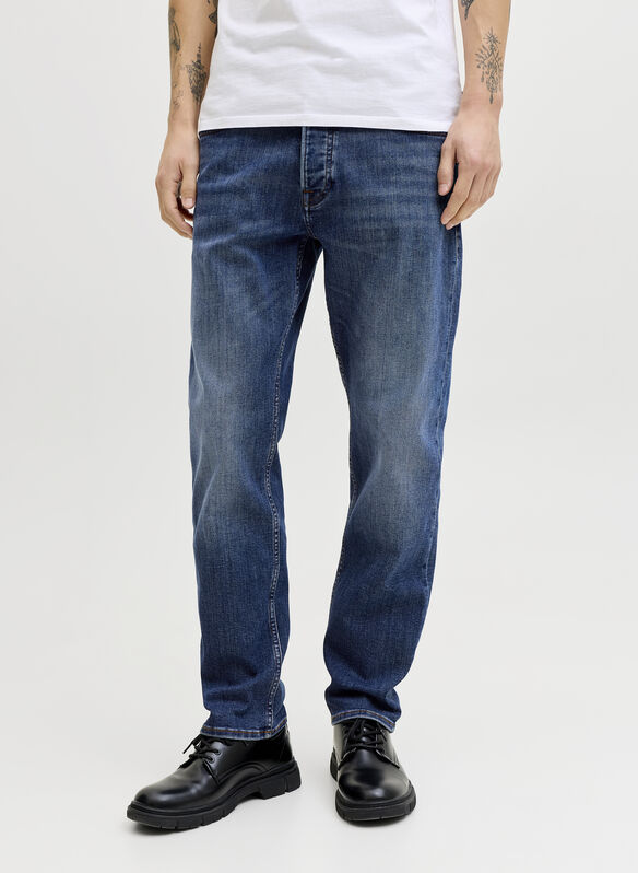 JEANS MIKE REGULAR MEDIUM ST172 NOOS, BLUE DENIM MEDIUM, medium