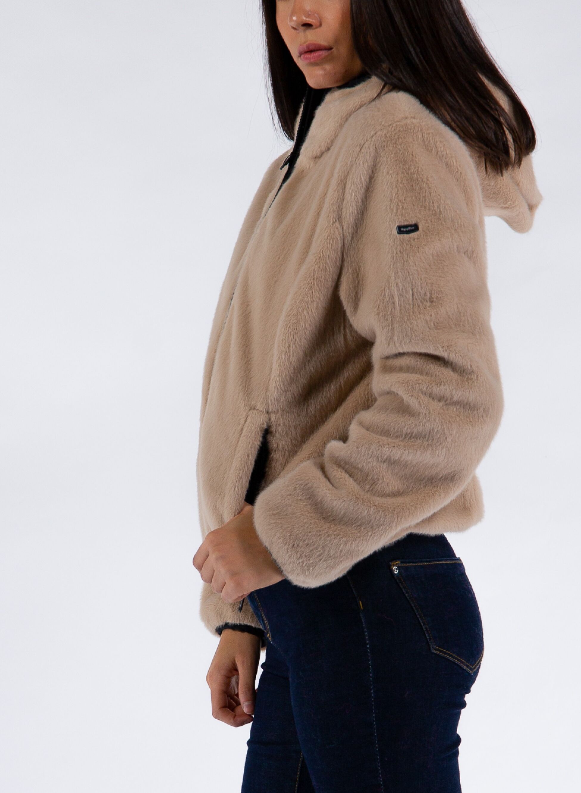 reverse teddy jacket