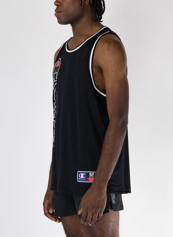 CANOTTA RETRO SPORT MESH REVERSE, KK001 BLKROY, small