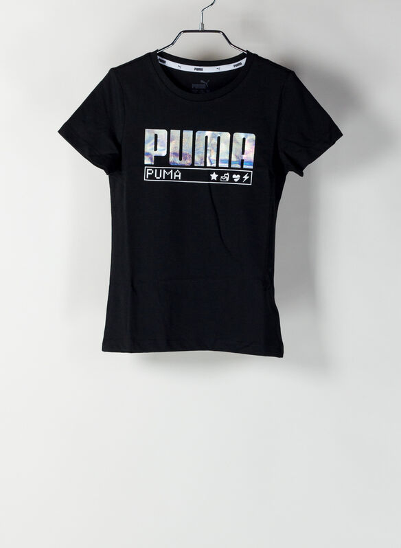 T-SHIRT ALPHA RAGAZZA, 01BLK, medium