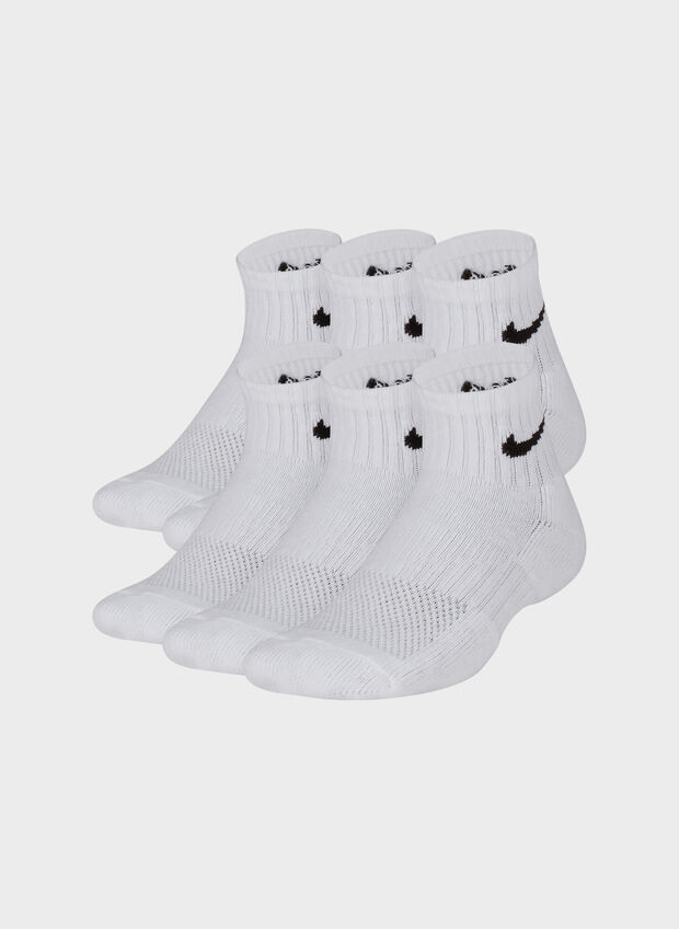CALZA 6 PAIA ANKLE CUSH JUNIOR, 100 WHT, large