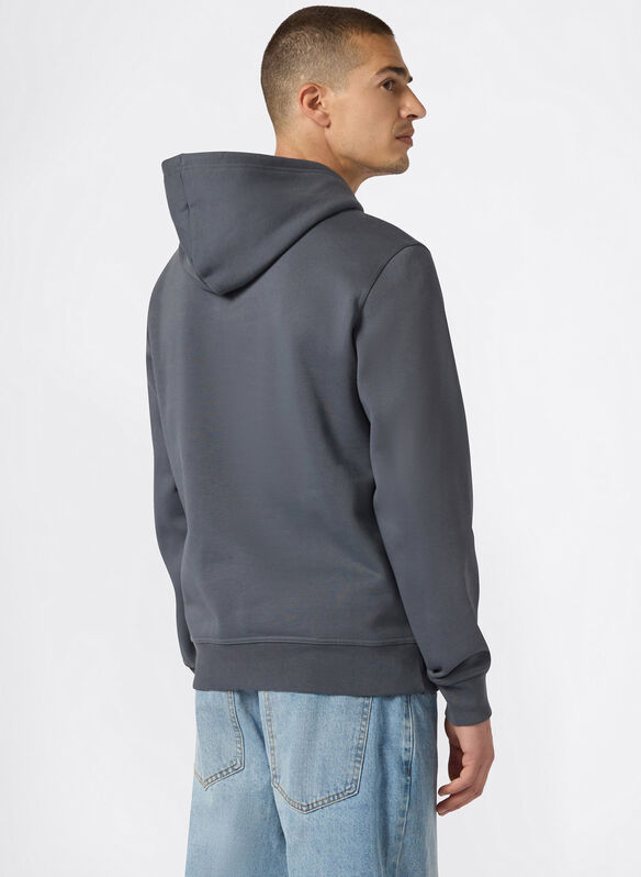 FELPA HOODIE CON RICAMO LOGO, KK022 FUMO, medium