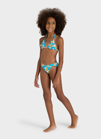 COSTUME BIKINI TRIANGOLO VINTAGE RAGAZZA, 300 SOFT GREEN, small