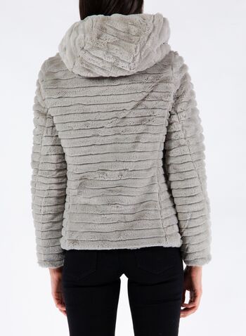 GIACCA NAIDA REVERSIBILE IN ECO PELLICCIA CON IMBOTTITURA ECOLOGICA, 946GXP SILVERGREY, small