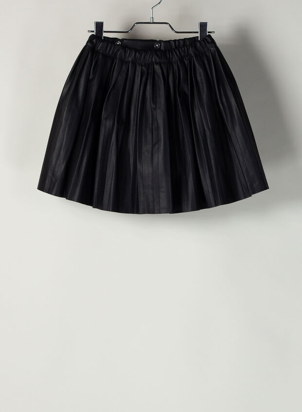GONNA PLISSETTATA BAMBINA, BLK, large