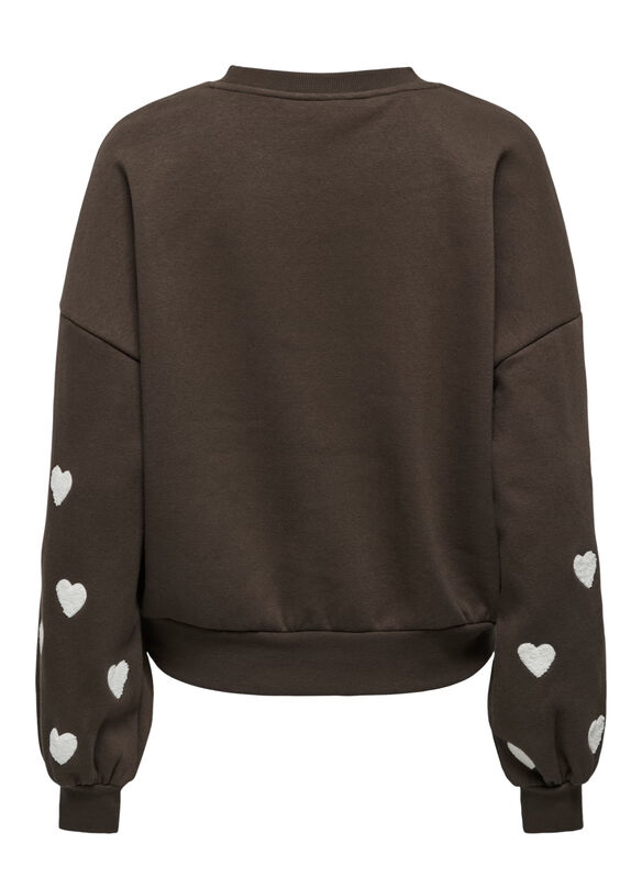 FELPA NOOS MACY HEART, BRACKEN CIOCCOLATO, medium